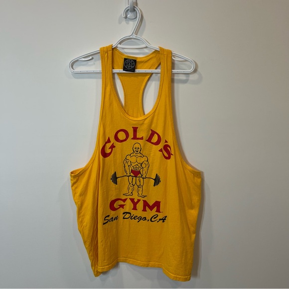 Vintage Gold’s Gym San Diego Muscle Shirt LARGE Made In USA - Picture 1 of 9